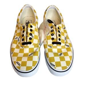 NWT Vans Era Sneaker Big Check Yolk Yellow True White Mens Size 11 VN0A4U39WYT